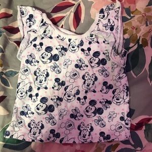 Disney Mickey and Minnie Mouse shirt and shorts